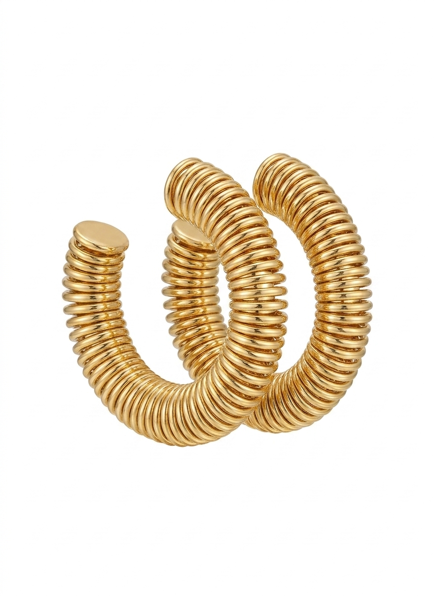 Chunky Ribbed Earrings