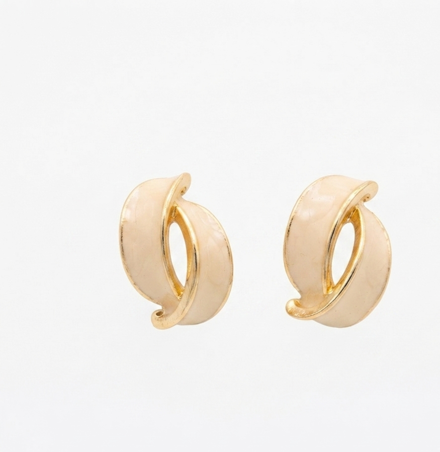 Cross Pearl Earrings