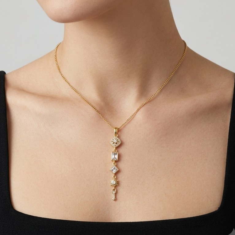 Diamond Drop Necklace