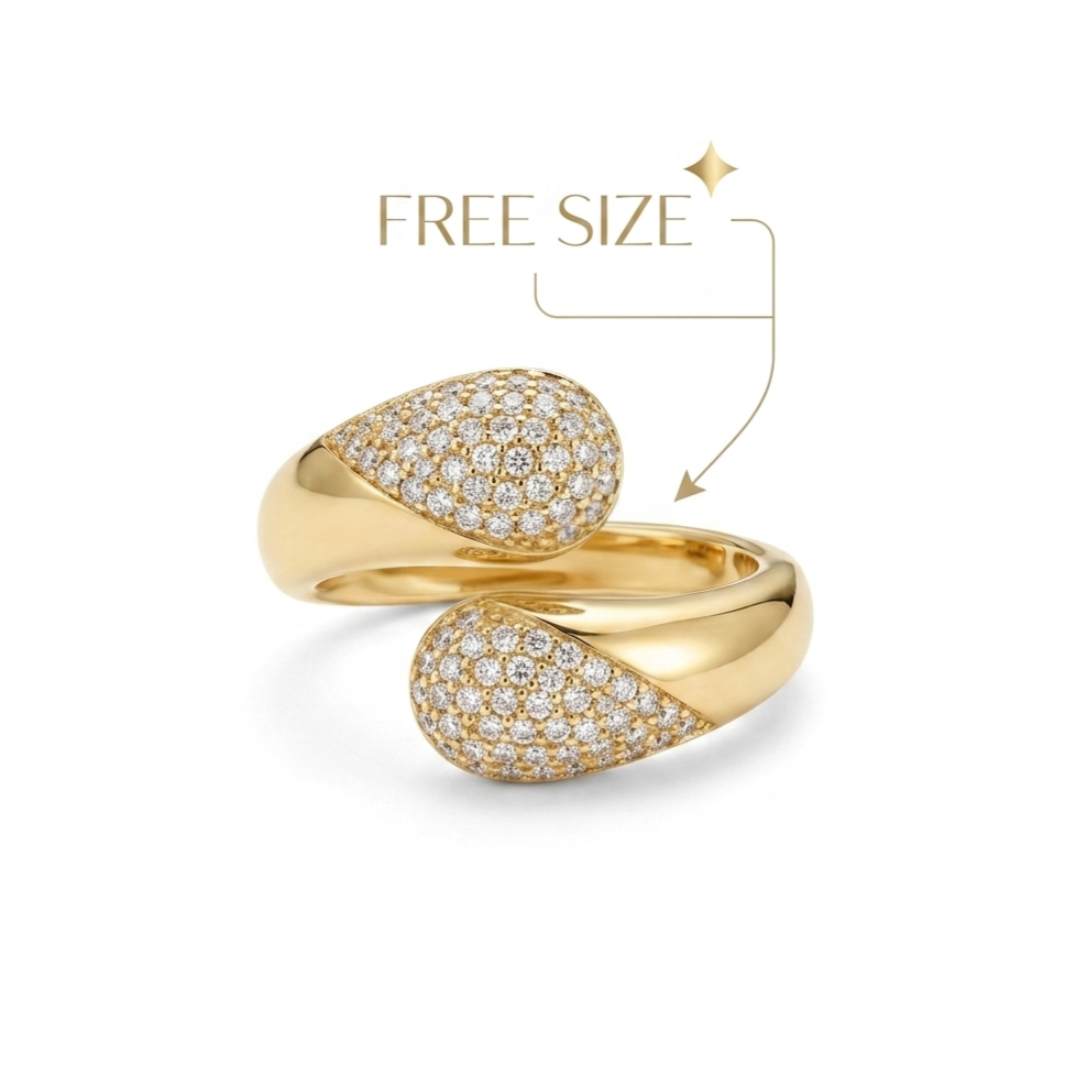 Gold Double Dome Ring