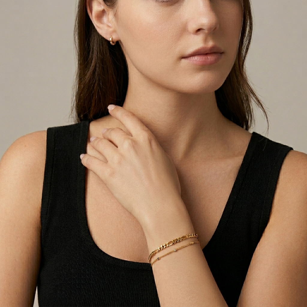 Figaro Two Layers Bracelet