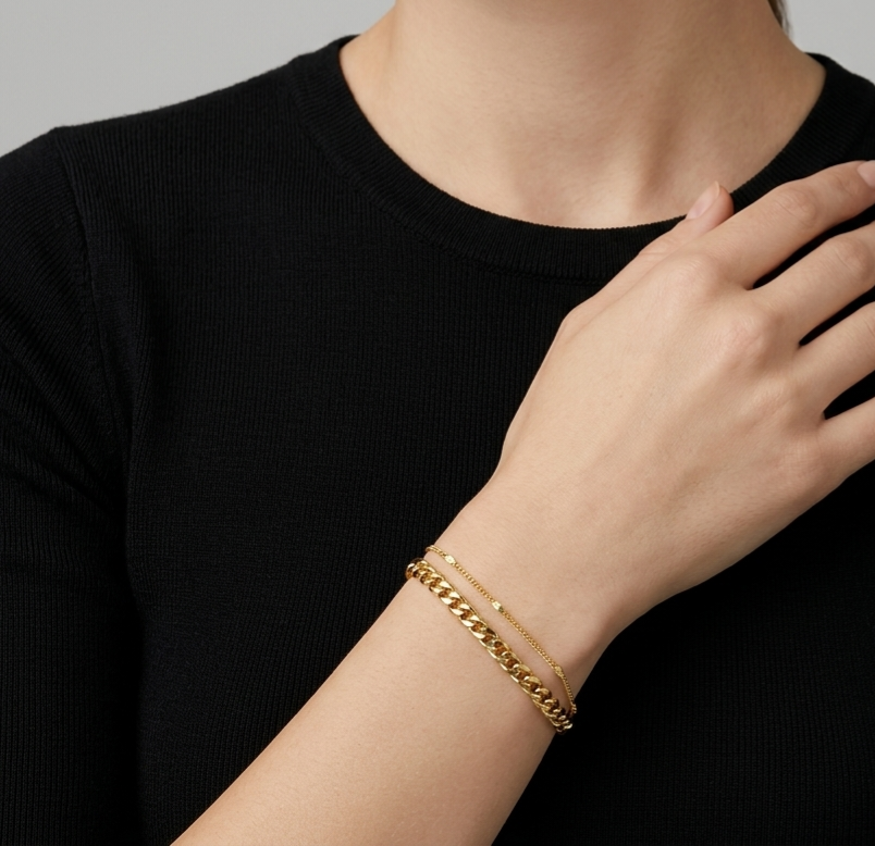 Figaro Two Layers Bracelet