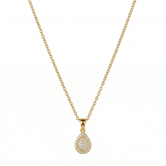 Gold Pear Necklace