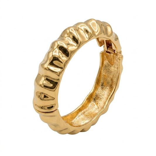 Hammered Chunky Bangle