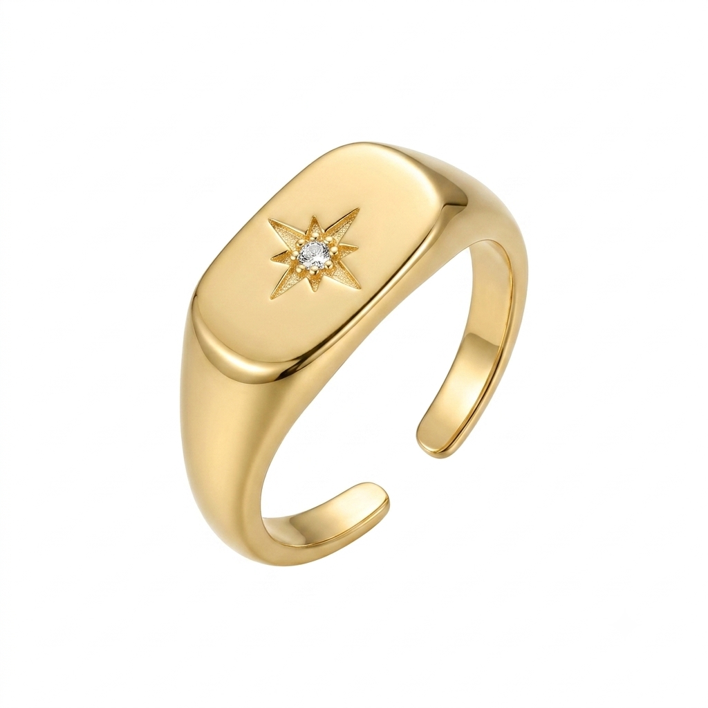Rectangular Pinky Ring