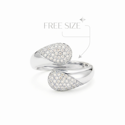 Silver Double Dome Ring