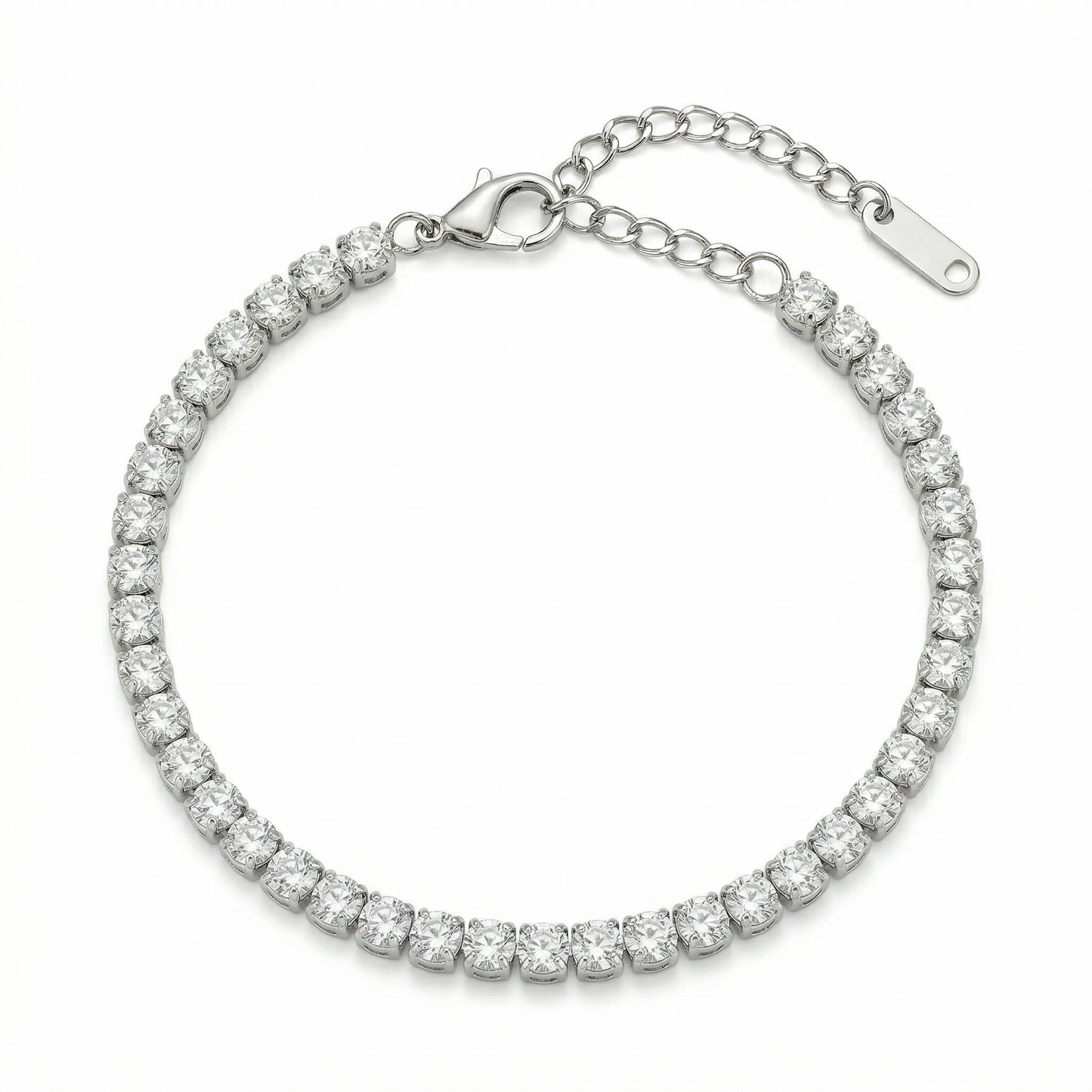 Silver Tennis Bracelet