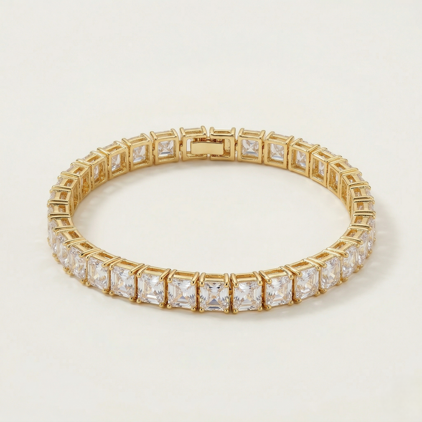 Square Strass Tennis Bracelet