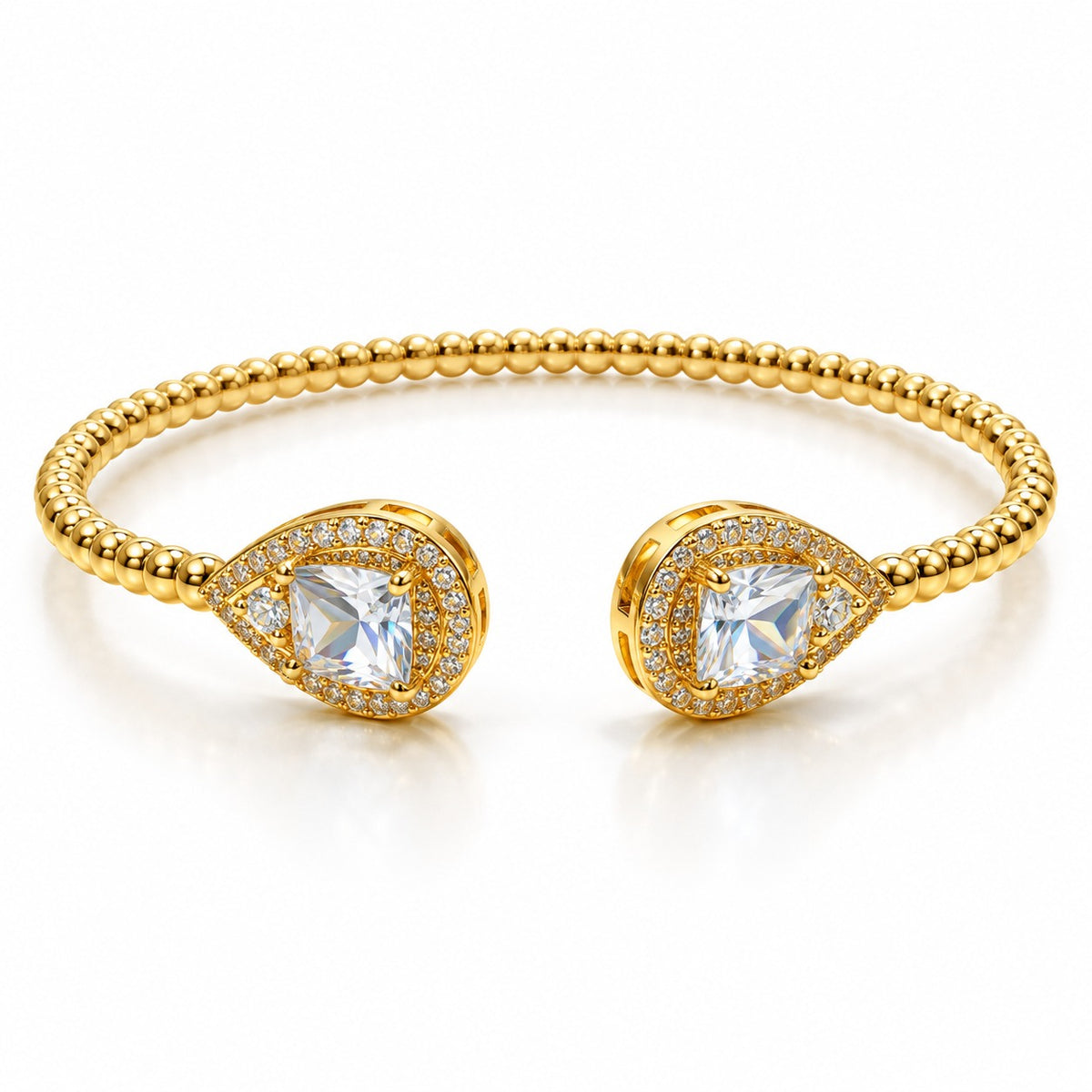 Drop Square Stone Bangle