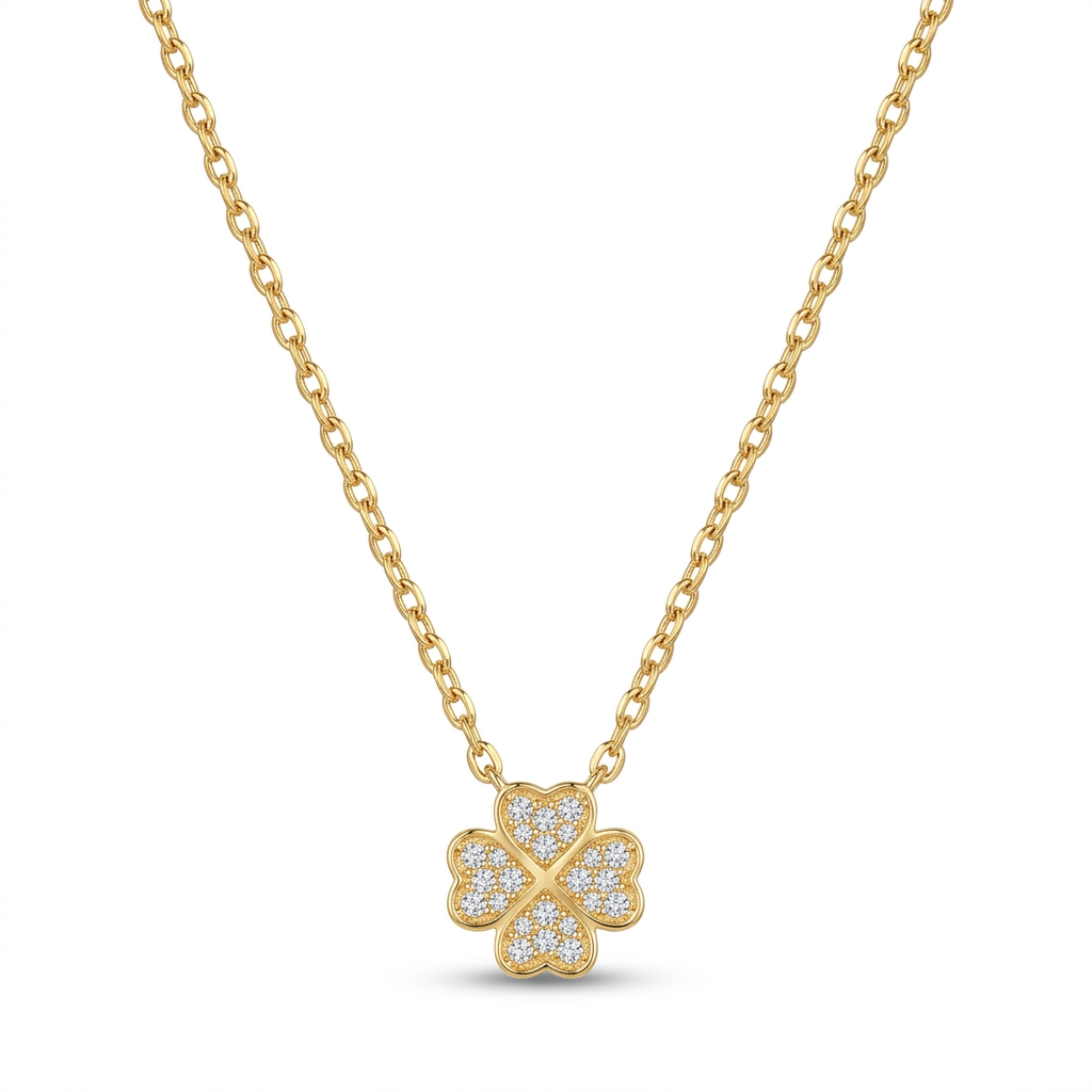 Strass Flower Necklace