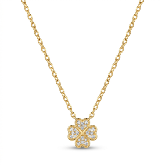 Strass Flower Necklace