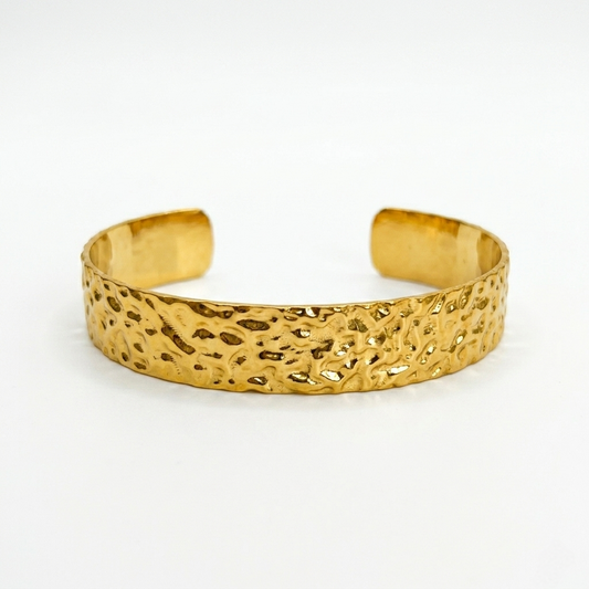 Thin Hammered Bangle