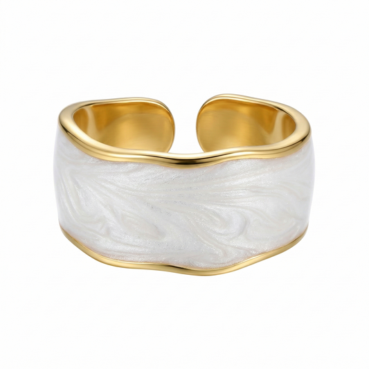 White Universe Ring