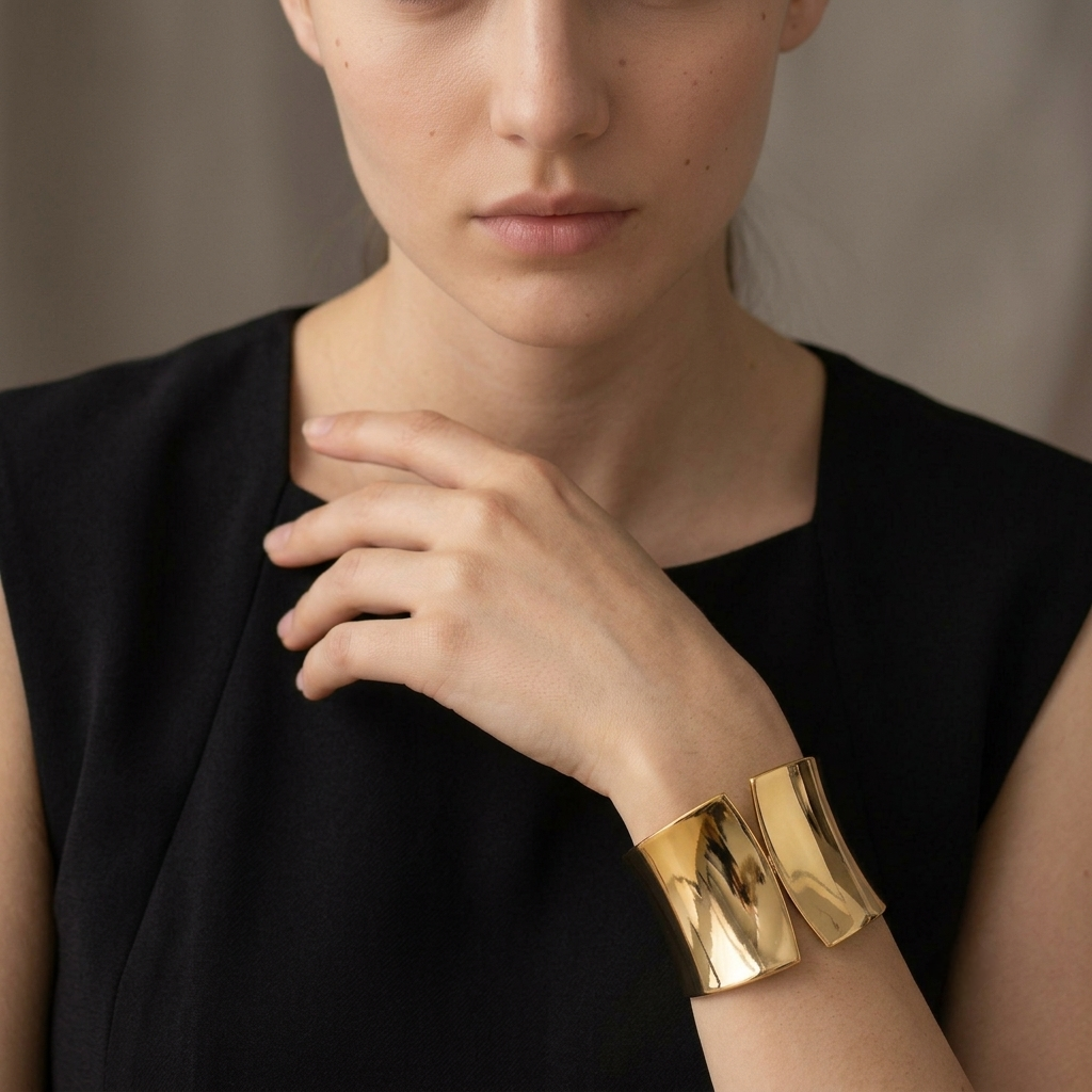 Wide Spring Chunky Bangle
