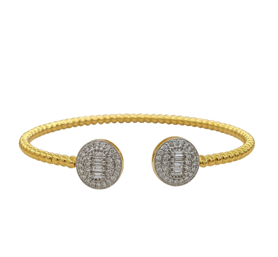 Round Diamond Bangle