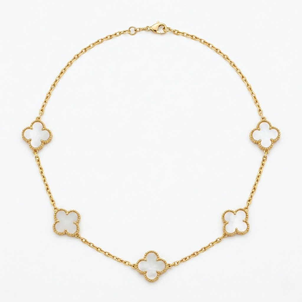 White Clover Van Cleef Necklace