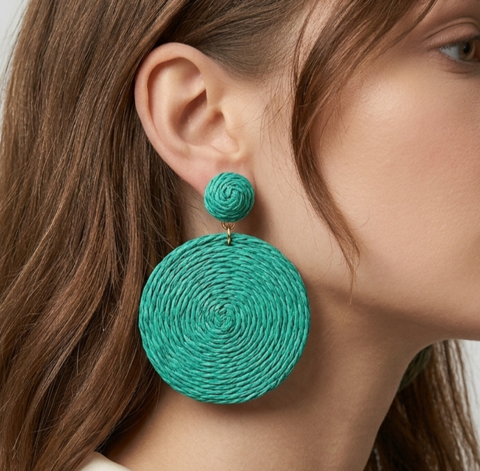 Solid Circle Boho Earrings