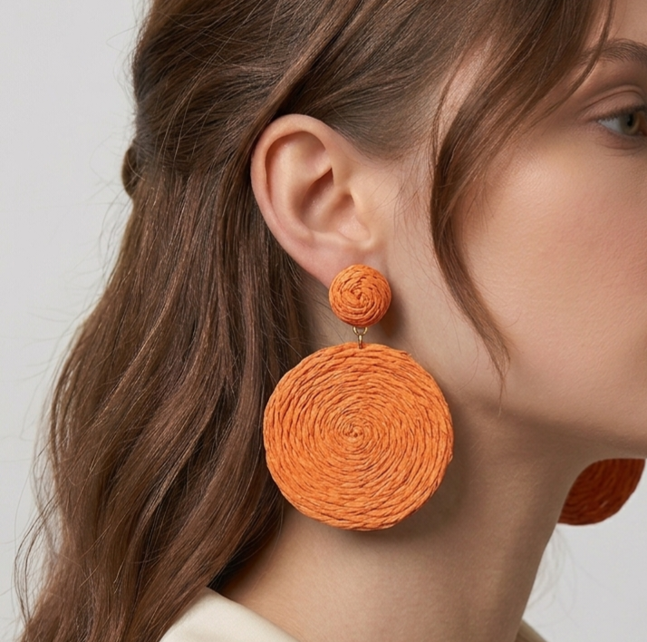 Solid Circle Boho Earrings