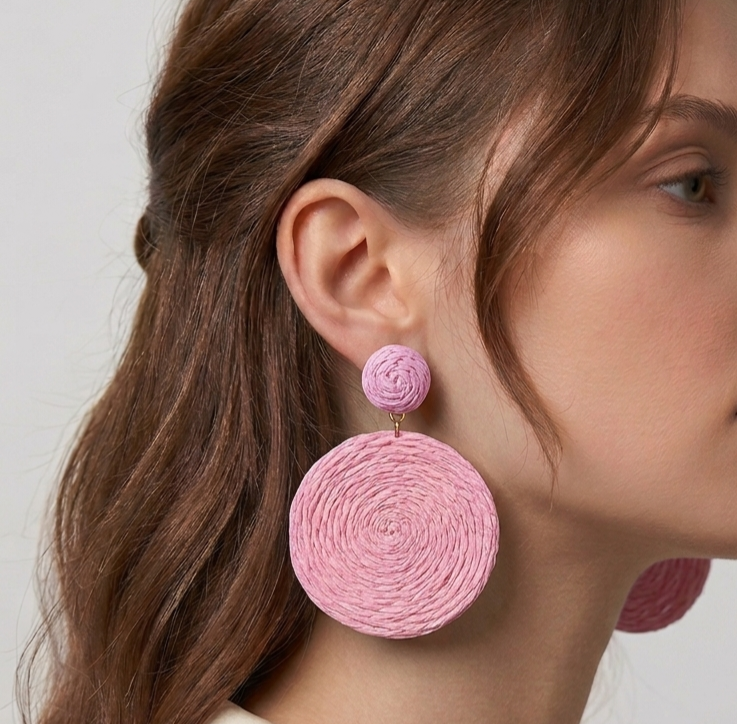 Solid Circle Boho Earrings