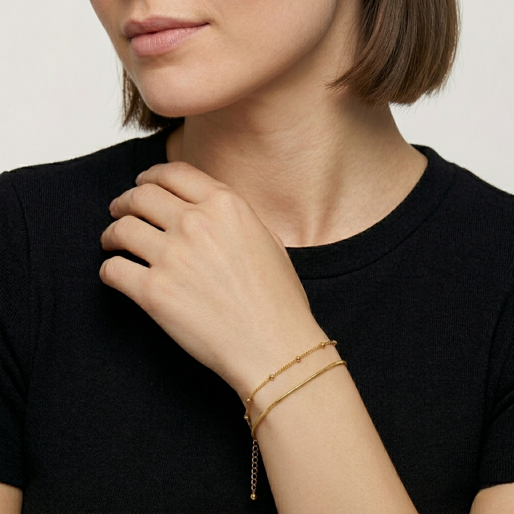 Ball Two Layers Bracelet