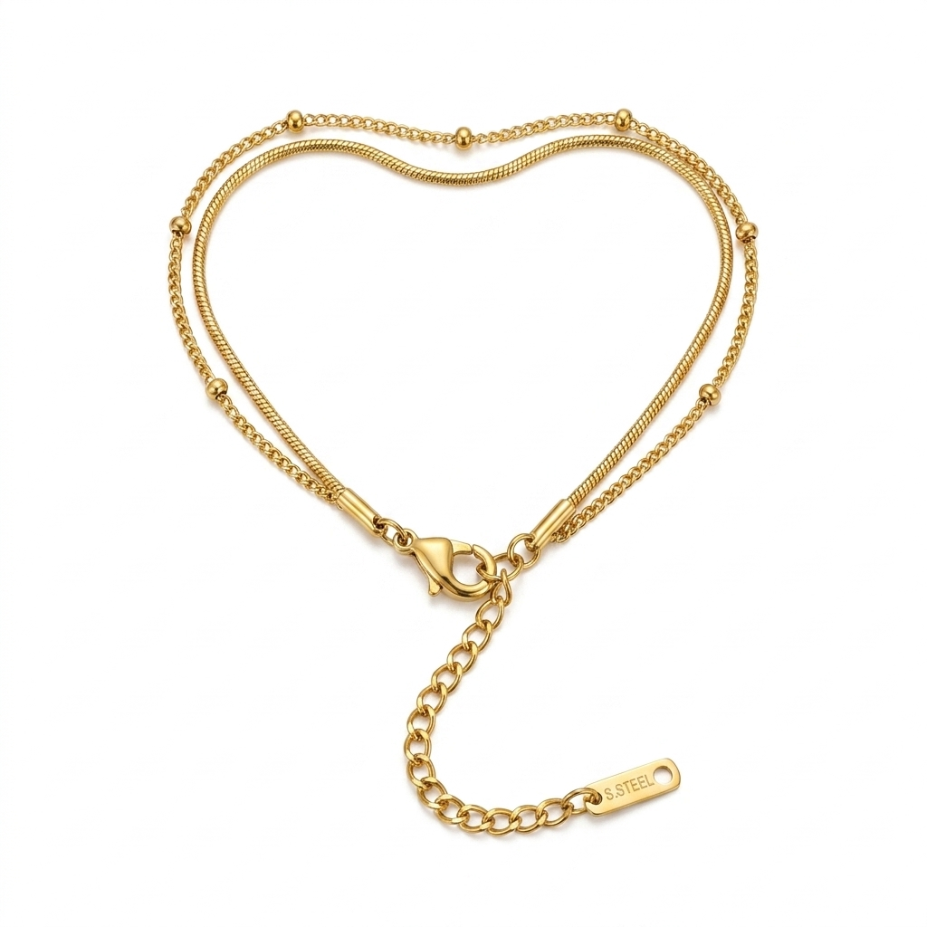 Ball Two Layers Bracelet