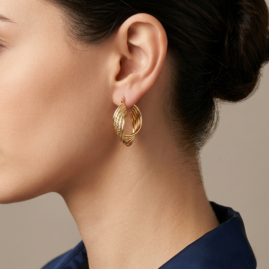 Large Twisted Earrings