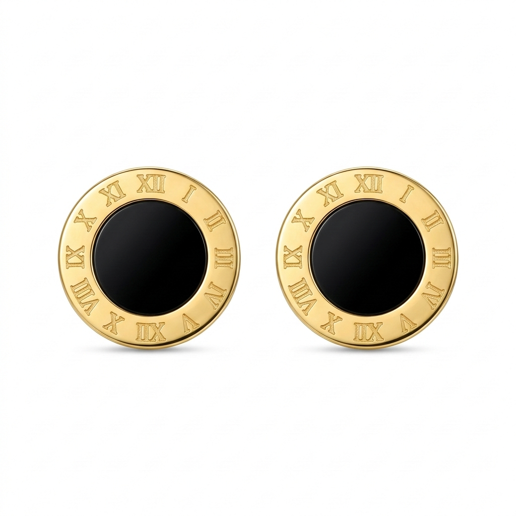 Black Bulgari Earrings