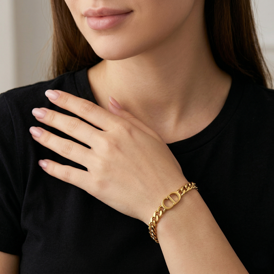 CD Chain Bracelet
