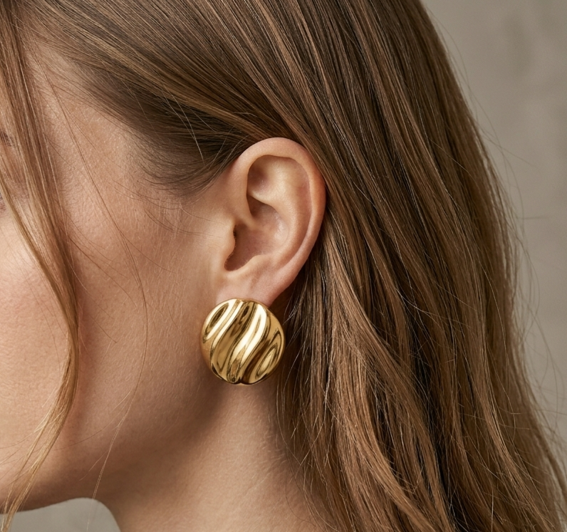 Cable Stud Earrings
