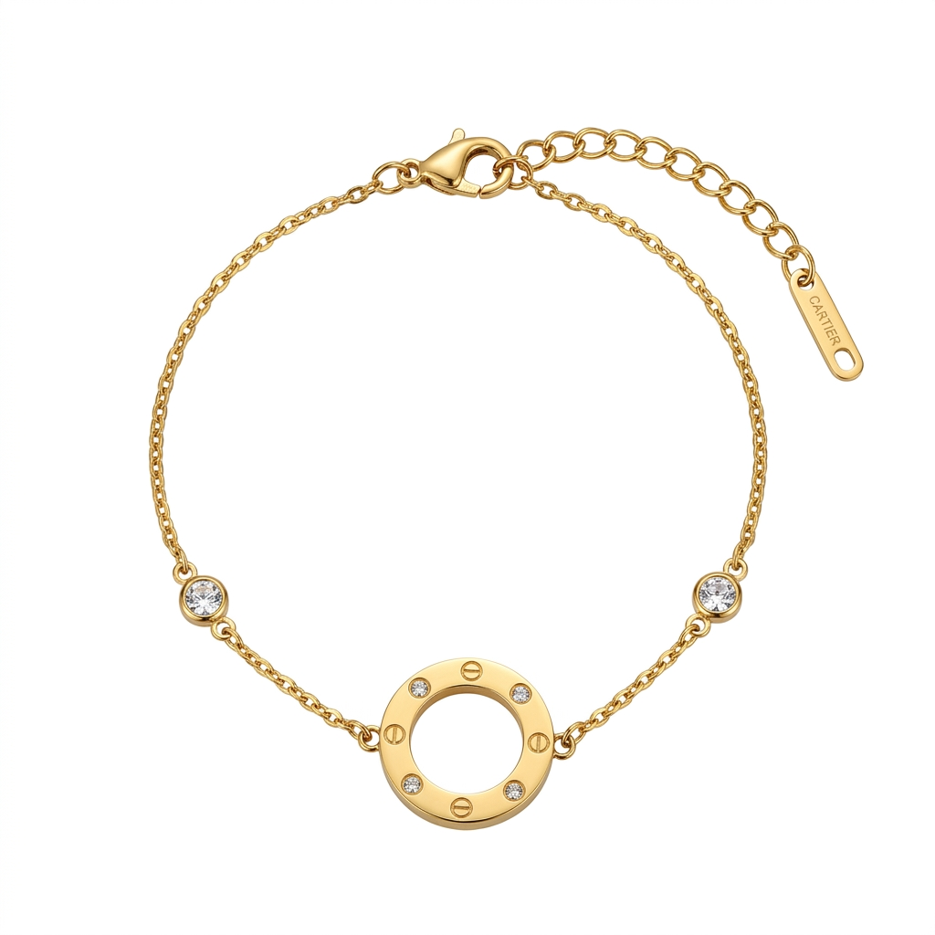Cartier And Strass Bracelet
