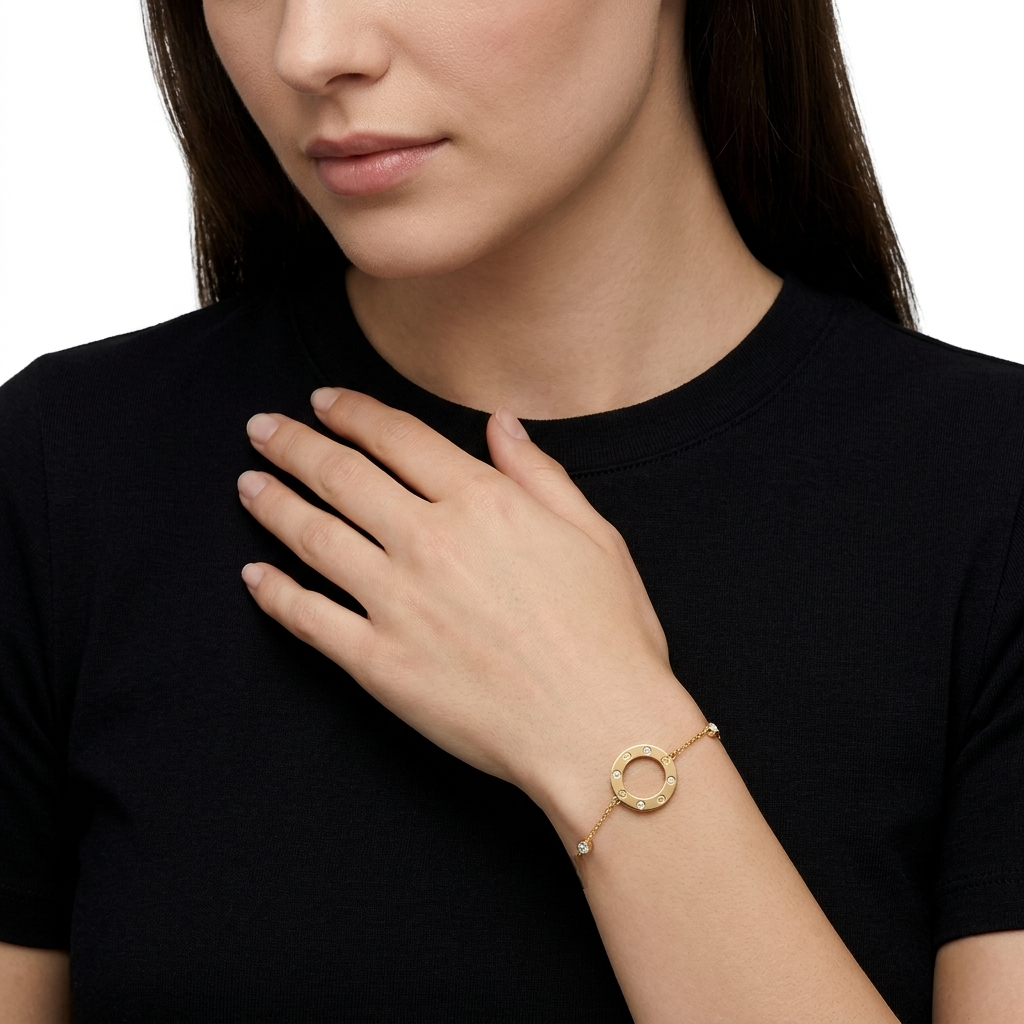 Cartier And Strass Bracelet