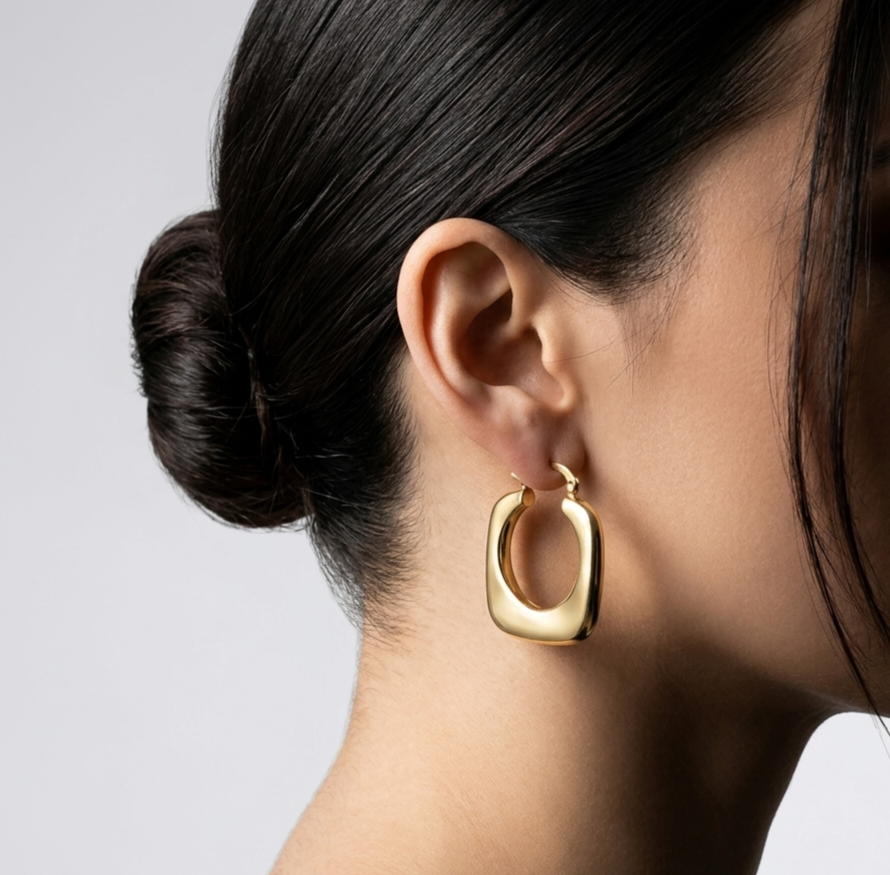 Chunky Square earrings