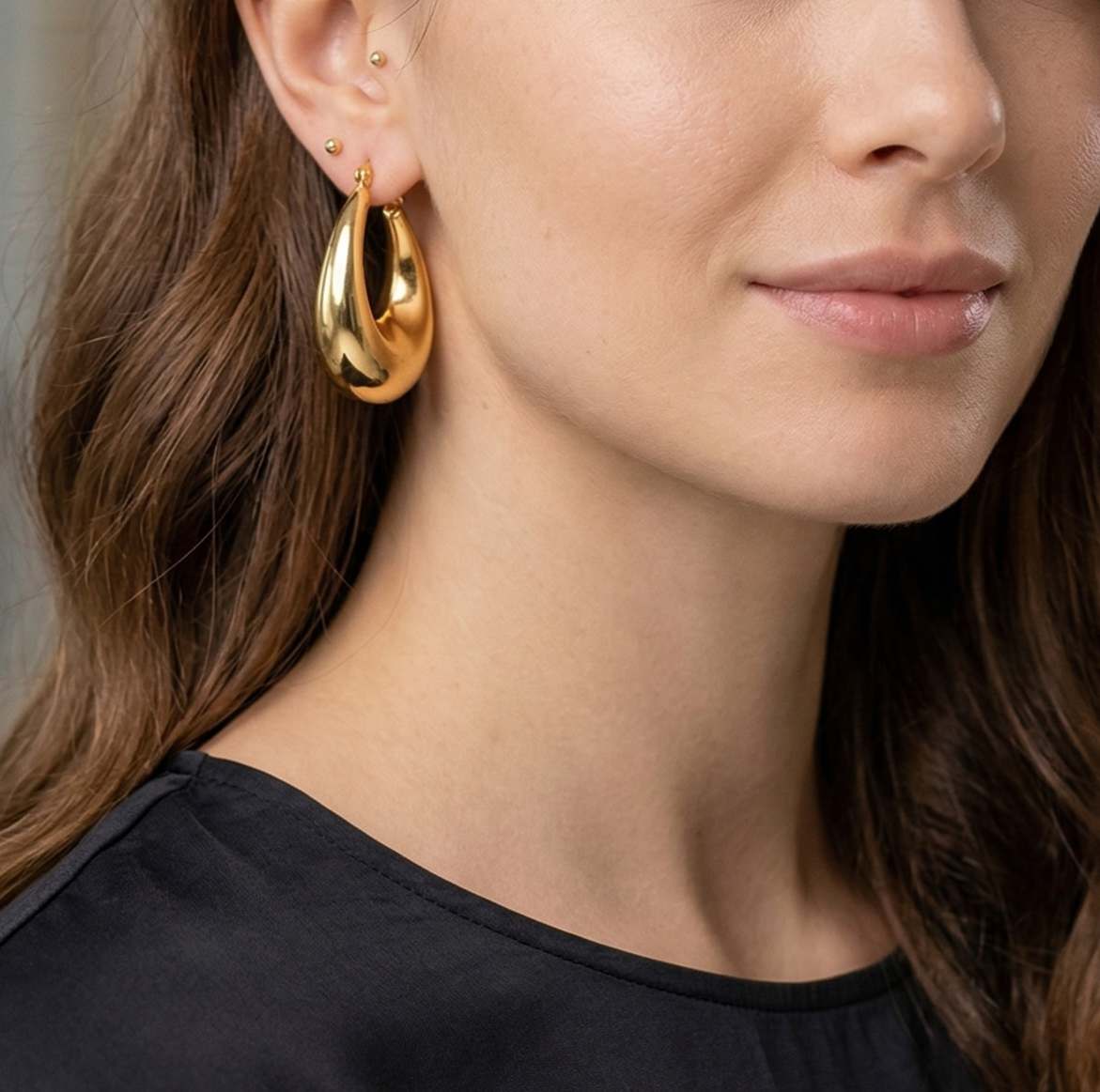 Chunky Teardrop Earrings