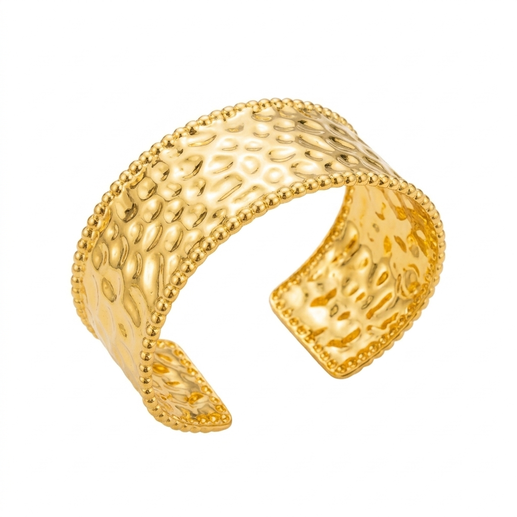 Chunky Textured Cuff Bracelet