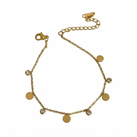 Circles And Crystals Bracelet
