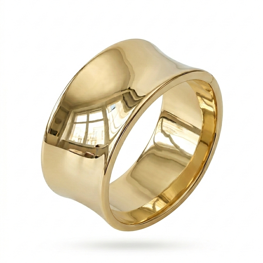 Concave Chunky Cuff Bracelet