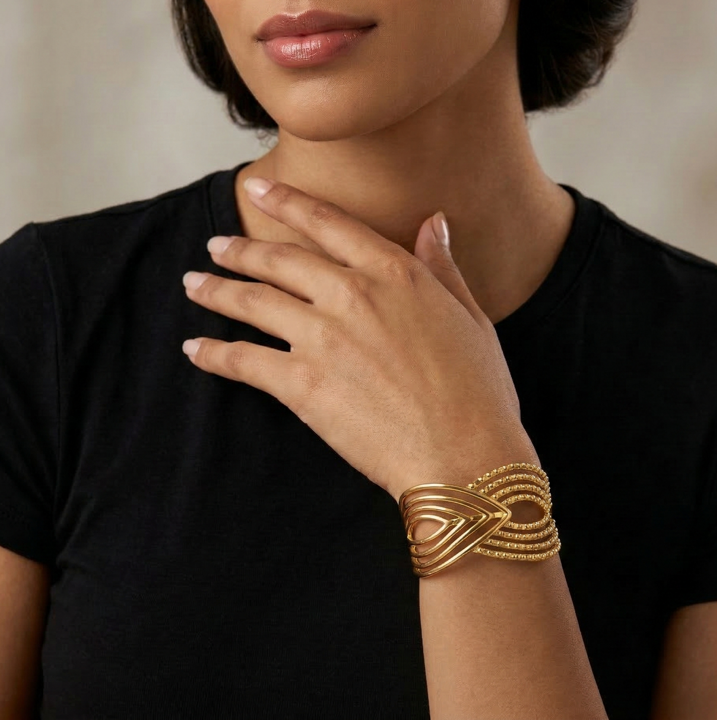 Criss-Cross Cuff Bracelet
