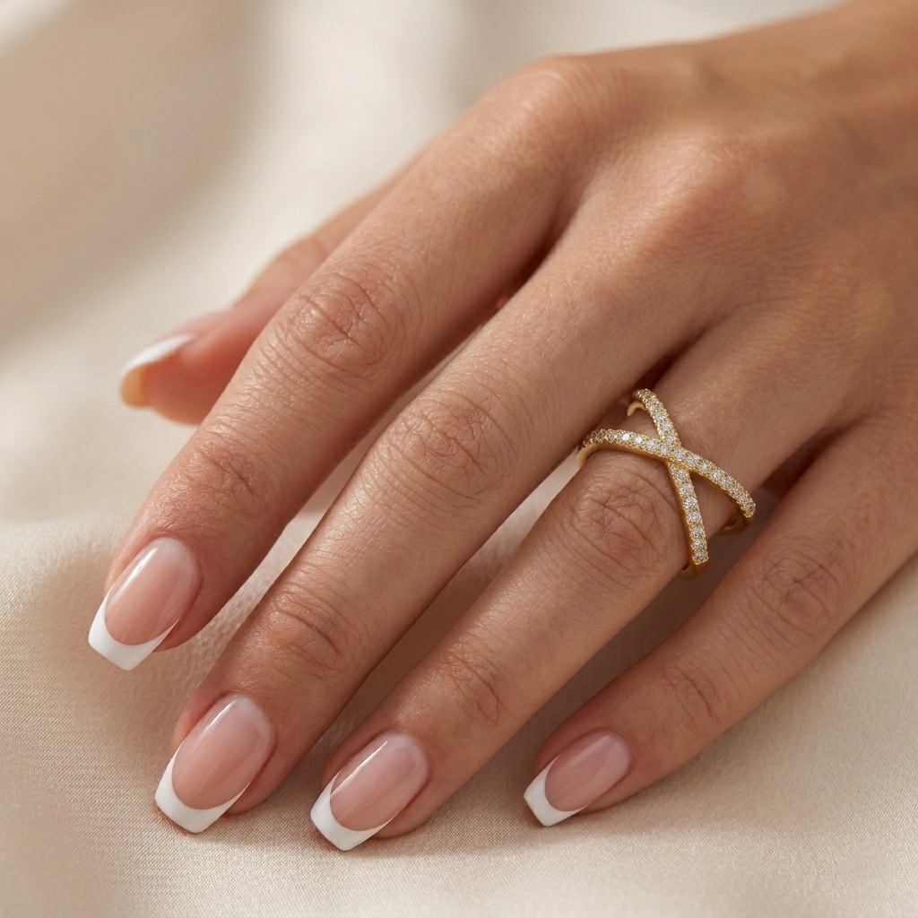 Cross Strass Ring