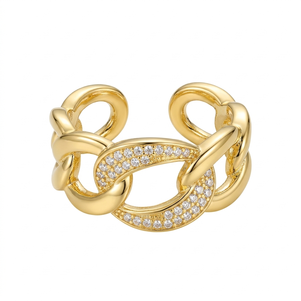 Cuban Strass Ring