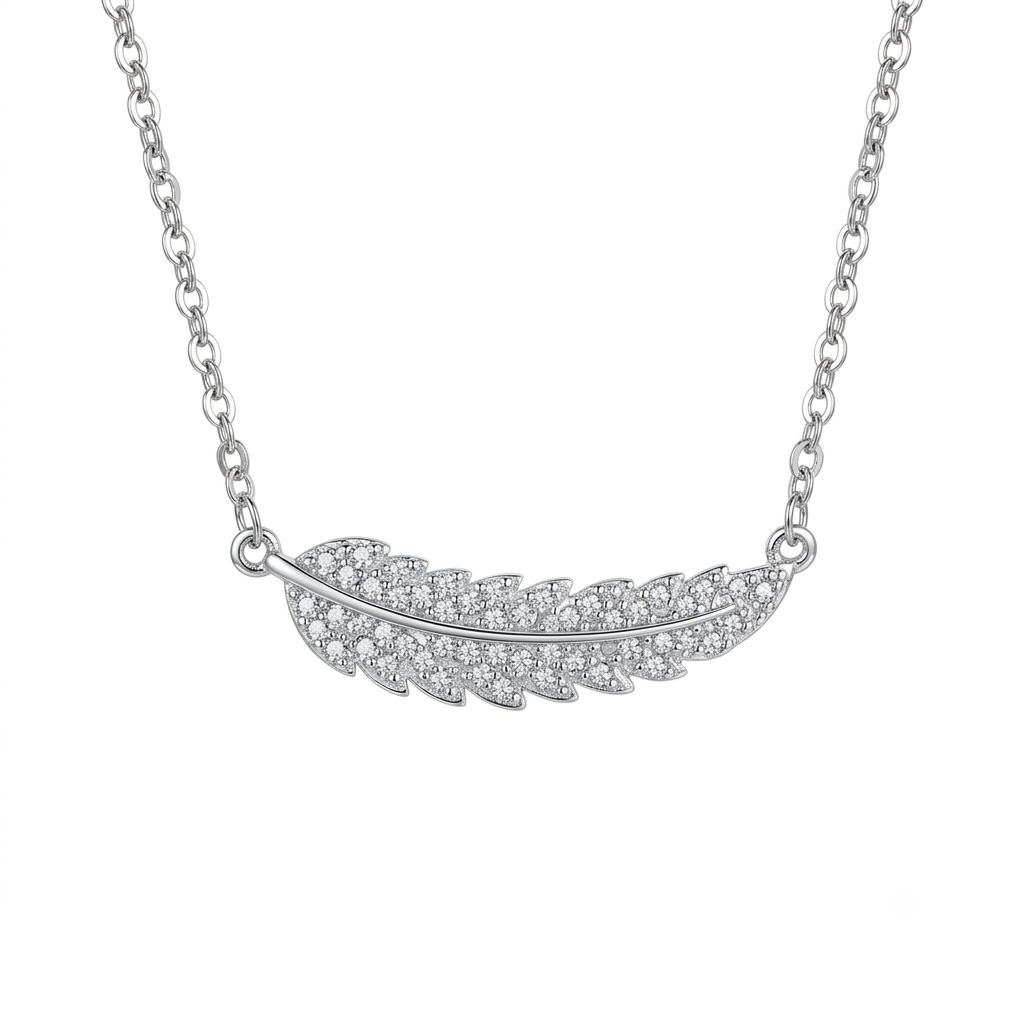 Silver Feather Necklace