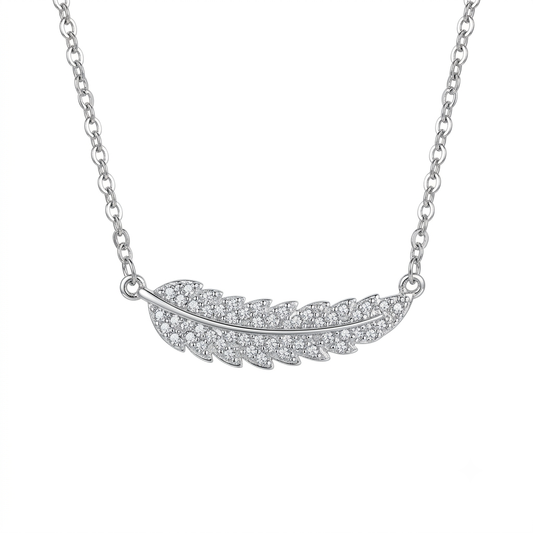 Silver Feather Necklace