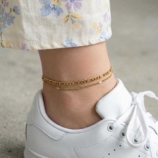 Figaro Two Layers Anklet