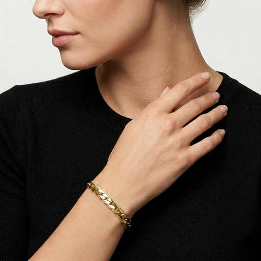 Flat Snake Chain Bracelet