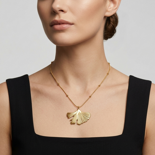 Ginkgo Leaf Necklace