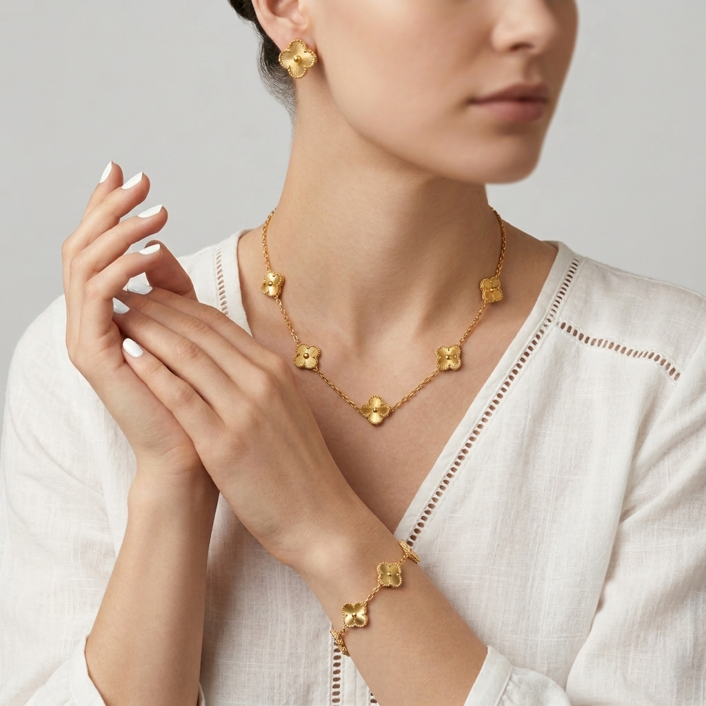 Gold Clover Van Cleef Bundle