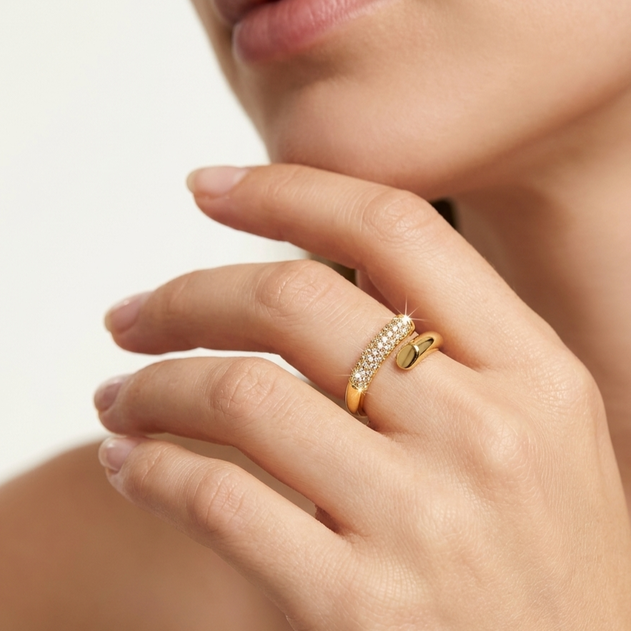 Gold Double Ring