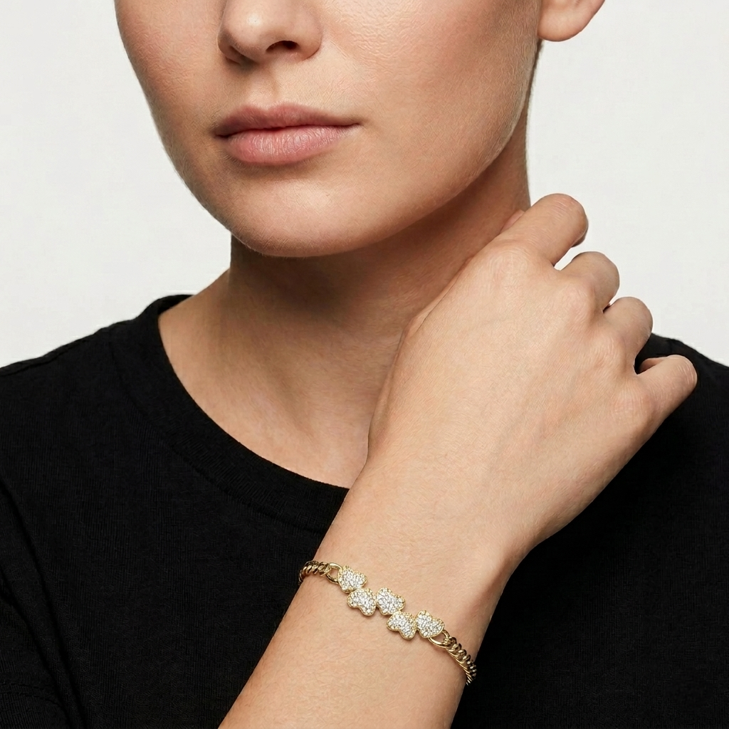 Hearts Gold Bracelet