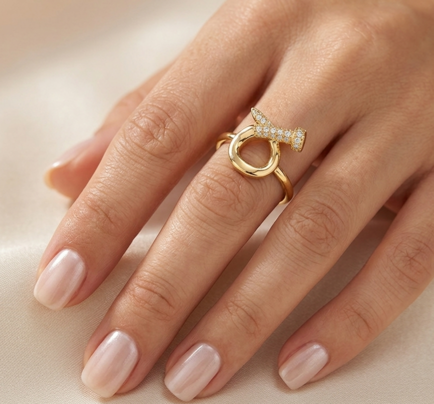 Gold Nail Ring