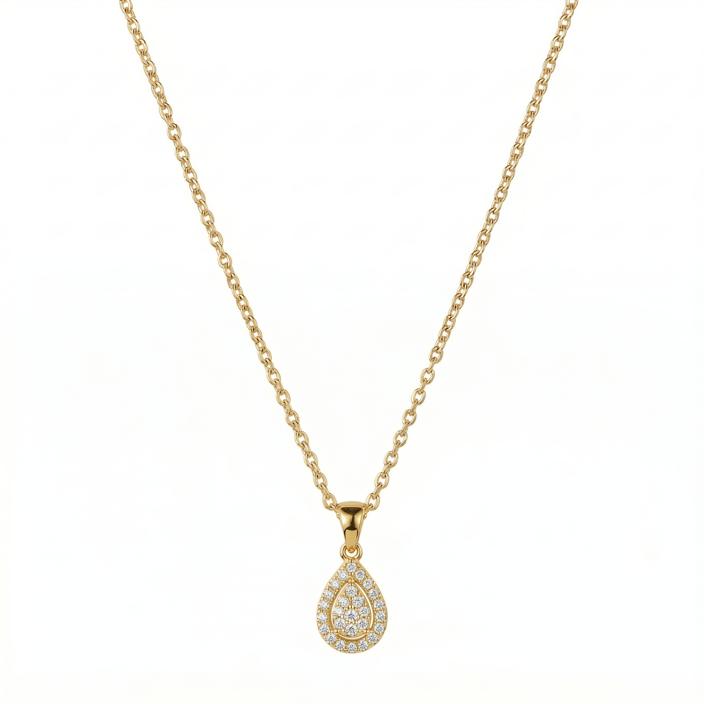Gold Pear Necklace
