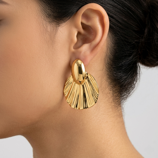 Leaf Textured Earrings